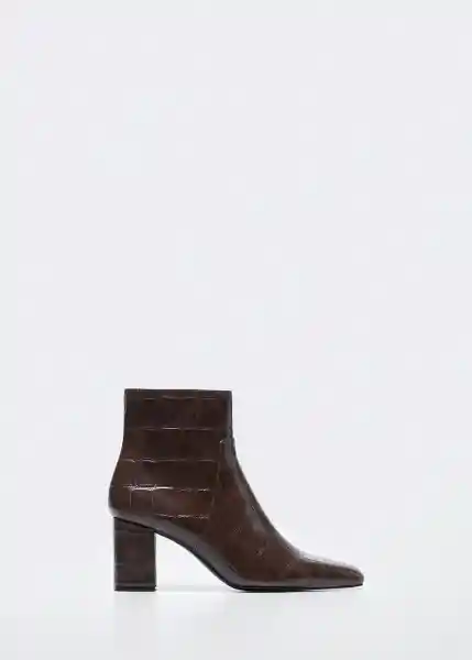 Botin Nilo1 Chocolate Talla 38 Mujer Mango