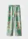 Pantalón Christen Off White Talla 36 Mujer Mango