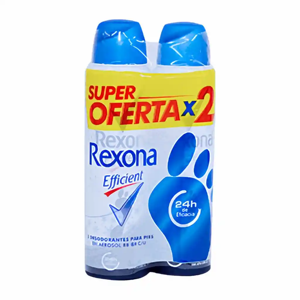 Rexona Efficient Talco Pe Aerosol 2 X