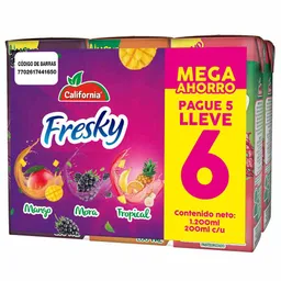 California Jugo Fresky Sabor Surtido