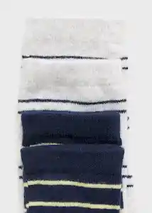 Calcetines Rayas Verde Verde Pastel Talla 21 Niños Mango