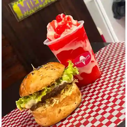Combo Burger Clásica y Granizado 16oz