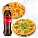 Combo 2 Pizzas Grandes + Coca-Cola 1.5 L + Ensalada 
