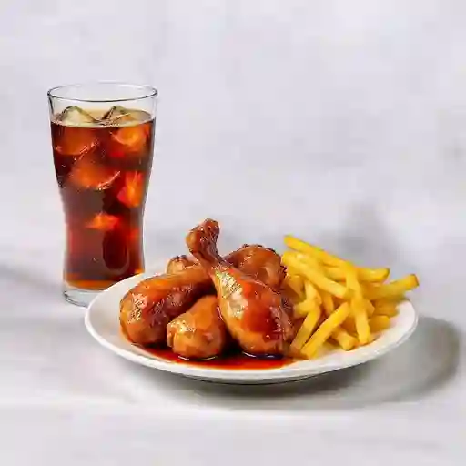 Trozos de pollo asados