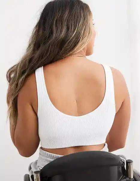 Bralette Aerie Blanco Talla X-Large American Eagle 26933669