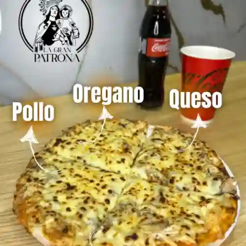 Mediana 40cm Pollo Champiñon