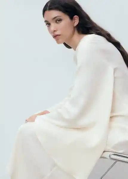 Vestido Maria-A Offwhite Talla XS Mujer Mango