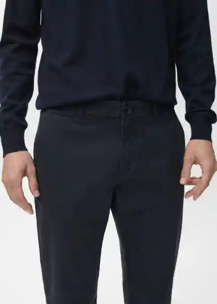 Pantalón Prato Navy Talla 40 Hombre Mango