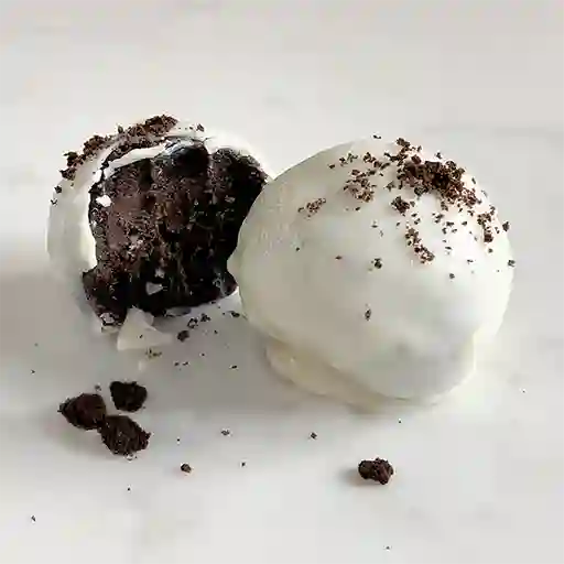 Trufas de Oreo Cubiertas con Chocolate Blanco