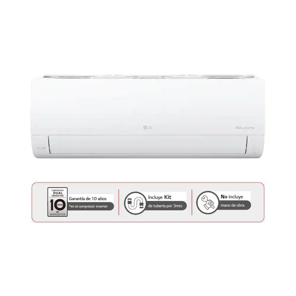 Aire Acondicionado Dual Inverter Lg 9000 Btu 220 V V09win.sj0