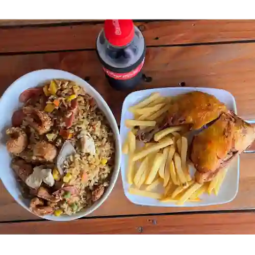 Combo Pollo Mediano (4-5P)