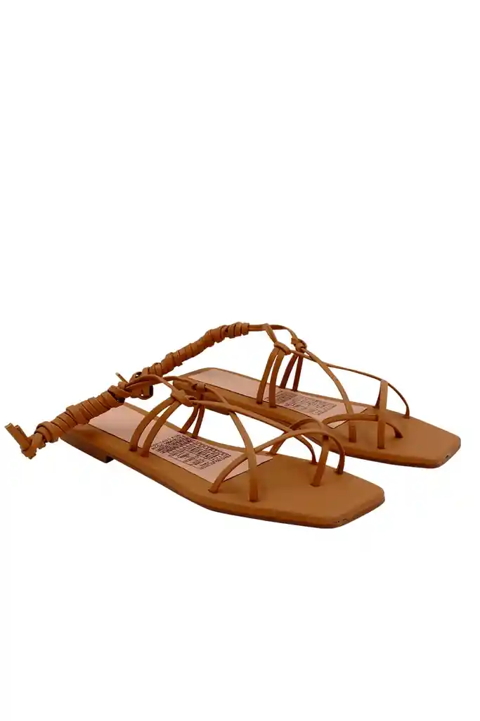 Sandalia Plana Beige Virgil