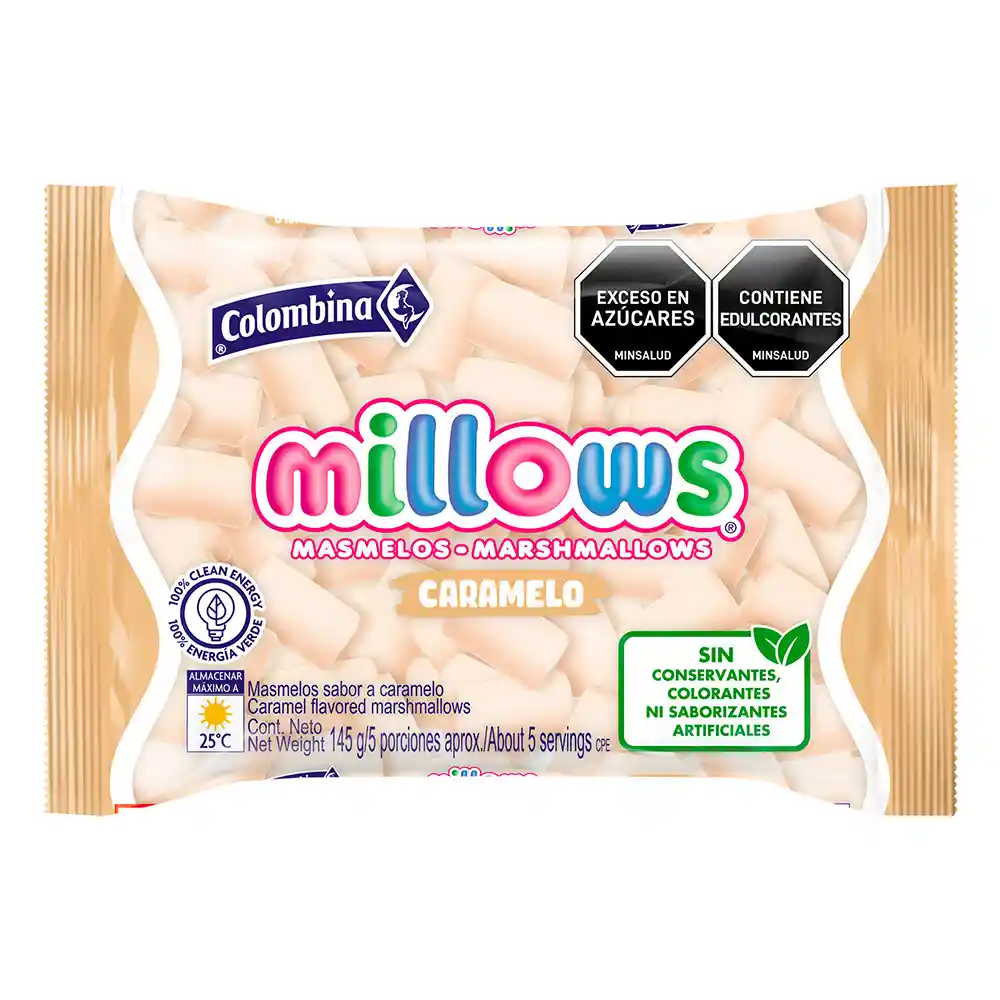 Millows Masmelo con Sabor a Caramelo 
