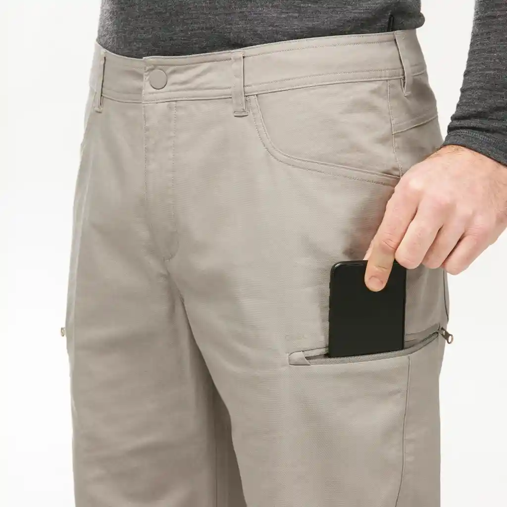 Pantalón de Senderismo Para Hombre Quechua Nh500 - Café Claro
