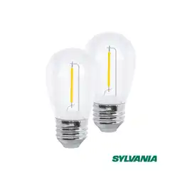 Set X 2 Led Vintage 1w Sylvania 1 P40284-19