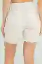 Short Malva Color Beige Medio Talla 12 Ragged