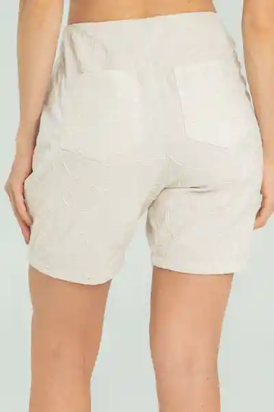 Short Malva Color Beige Medio Talla 12 Ragged