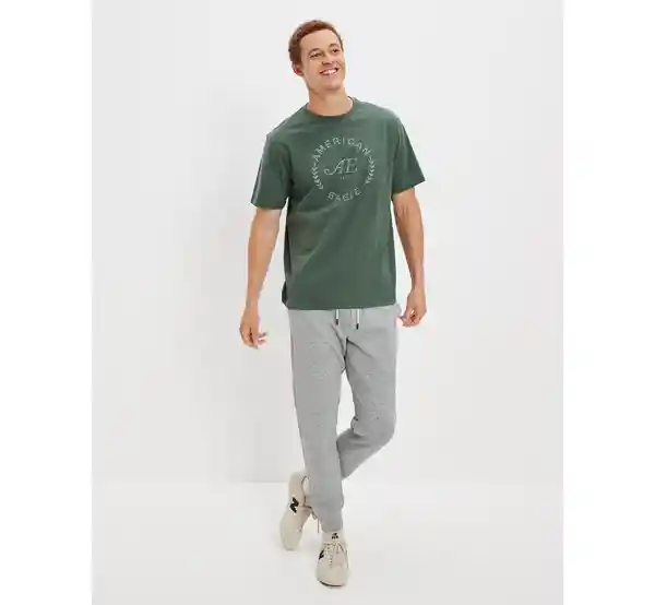 Camiseta Hombre Verde T. Medium American Eagle