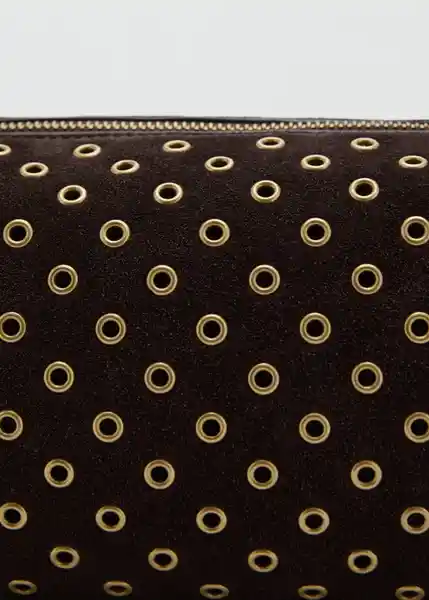Bolso P Belinda Chocolate Talla 99 Mujer Mango