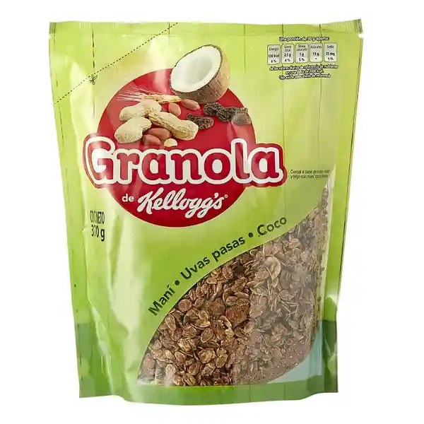 Kelloggs Granola Maní Uvas Pasas Coco