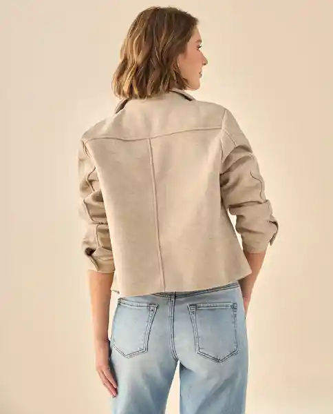 Chaqueta Beige Chai Medio Talla L 423G222 Esprit