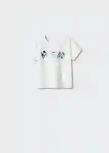 Camiseta Mvacayb Offwhite Talla 71 Niña Mango