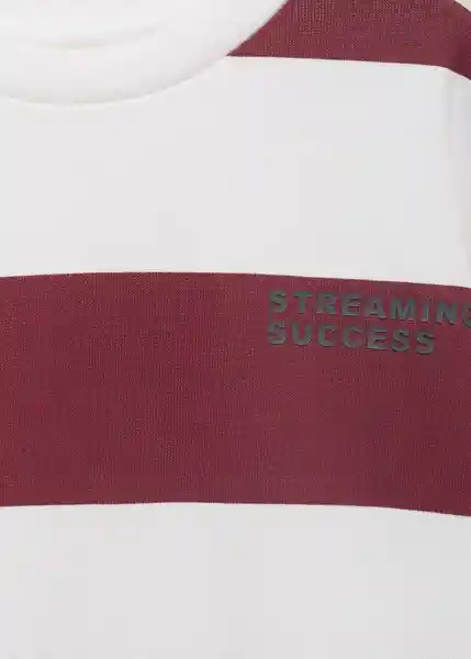 Buzo Sudadera Striblo Vino Talla 12 Niño Mango