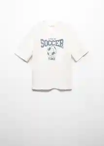 Camiseta Sport Off White Talla 08 Niños Mango