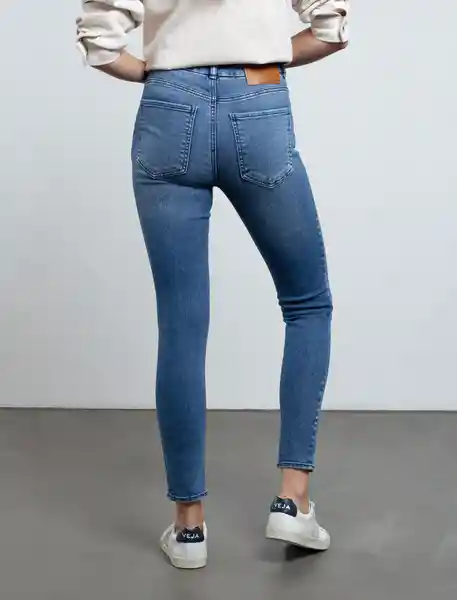 Jean Mujer Azul Índigo Medio Talla 6 493E014 Naf Naf