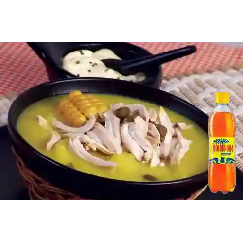 Combo Ajiaco con Pollo + Colombiana 400 ml