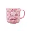 Taza Cerámica de Snoopy Rosa 410 mL Miniso