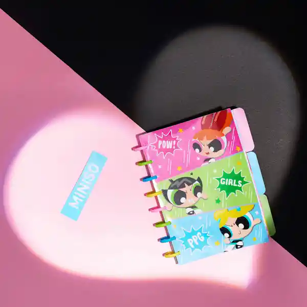 Cuaderno Argollado de 80 Hojas Las Chicas Superpoderosas Miniso