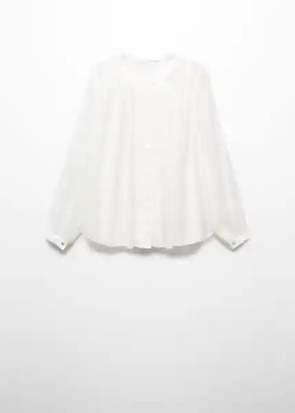 Blusa Olivia Blanco Talla M Mujer Mango