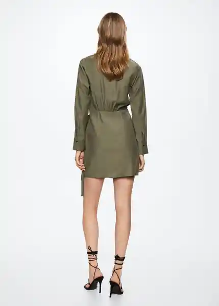 Vestido Piki Khaki Talla 26 Mujer Mango