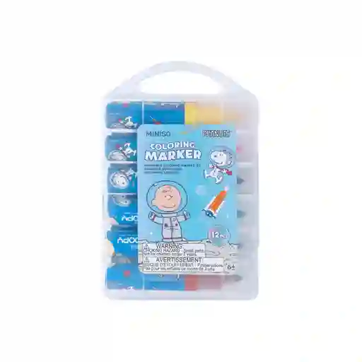 Set de Plumones Lavables Snoopy Miniso