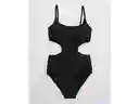 American Eagle Vestido Baño Aerie Negro Real Large