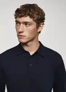 Camiseta Polo Tens Navy Talla M Hombre Mango