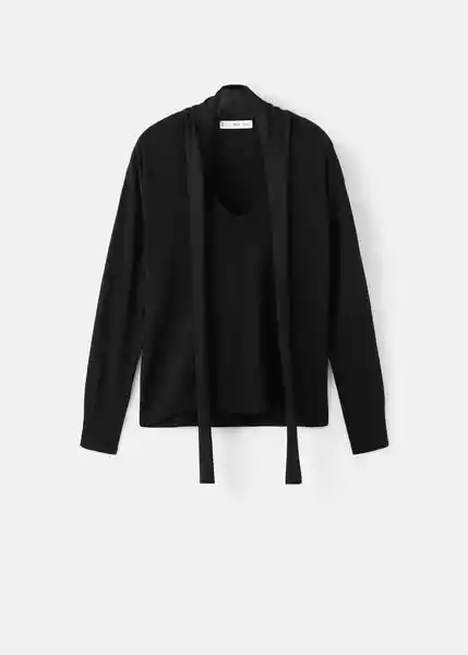 Jersey Laia Negro Talla M Mujer Mango