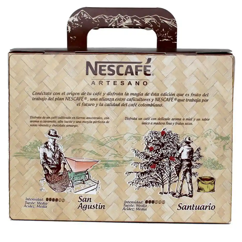 NESCAFÉ® Artesano Santuario x 85g y San Agustín x 85g