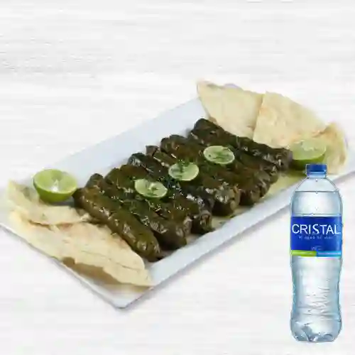 Combo Hojas de Parra (10 Und) + Agua Cristal