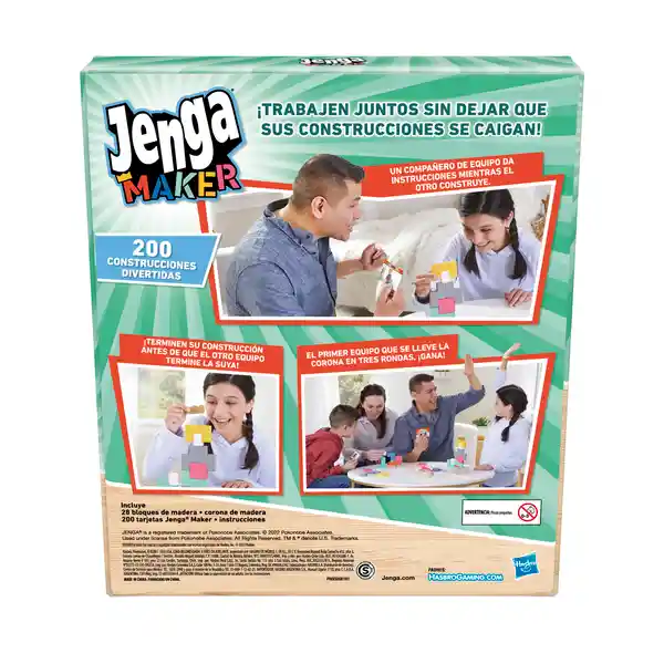 Hasbro Gaming Juego de Mesa Jenga Maker