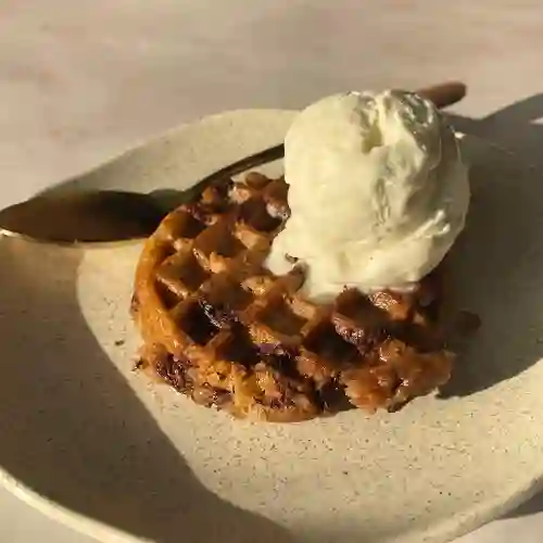 Galleta Waffle + Helado