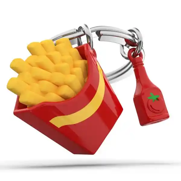 Metalmorphose Llavero Con Diseño Papas Fritas