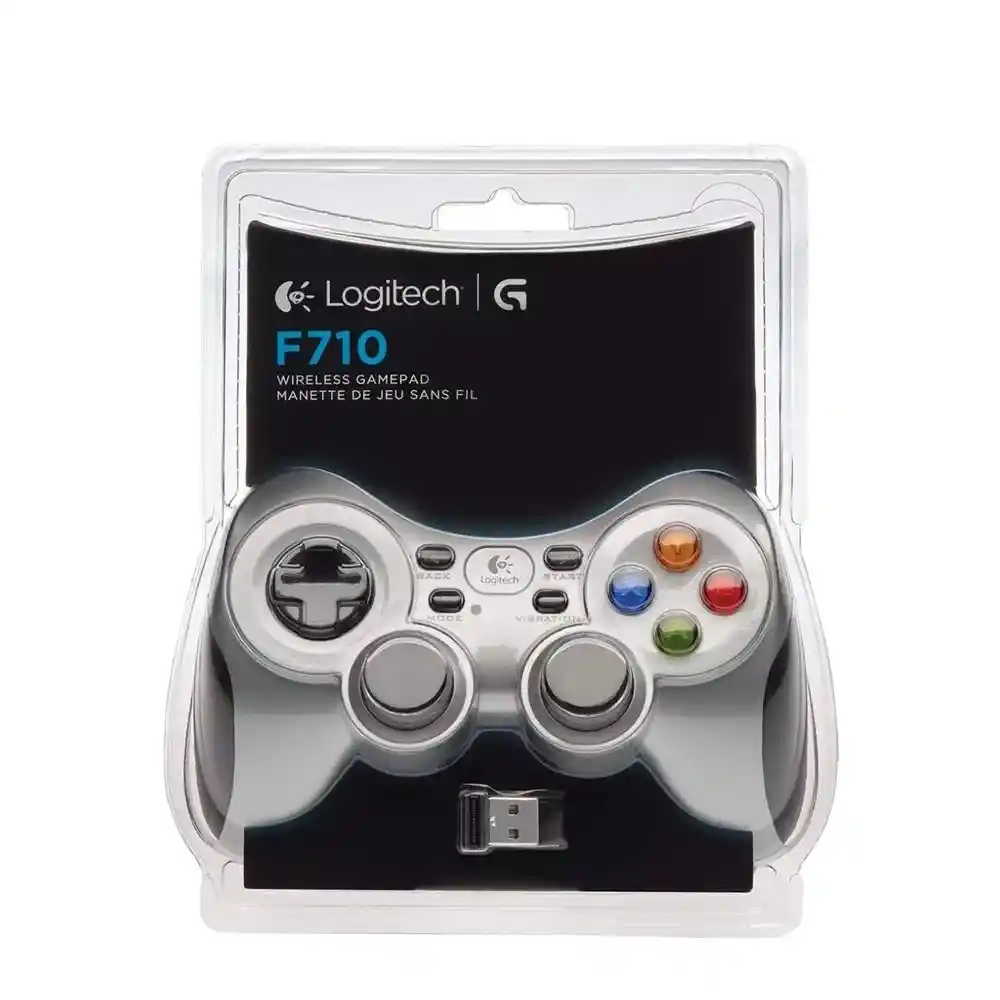Logitech Control Gamepad Inalámbrico F710 Gris
