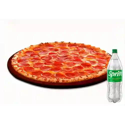 Combo Pizza de Peperroni + Sprite Original 1.5Lt