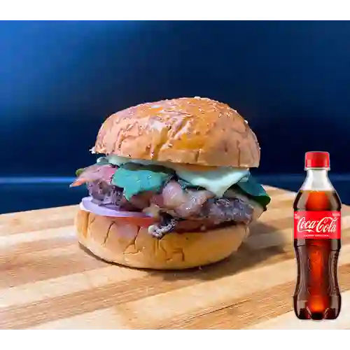 Combo Premium Burger + Coca-Cola Sabor Original 400 ml