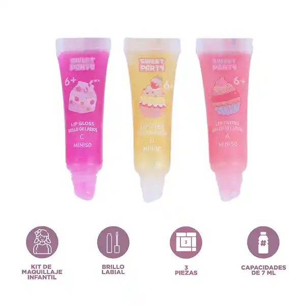 Brillo Para Labios Serie Dessert Theme Miniso