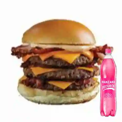 Combo Grandota + Postobón Manzana 1 Litro