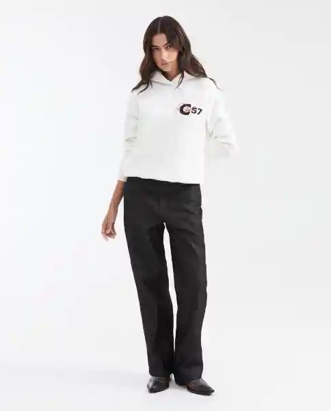 Buzo Hoodie Smart Crudo Pristino Claro Talla M Chevignon