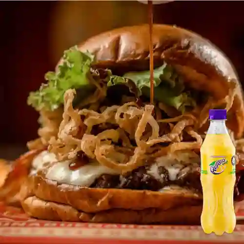 Hamburguesa 747 master + quatro